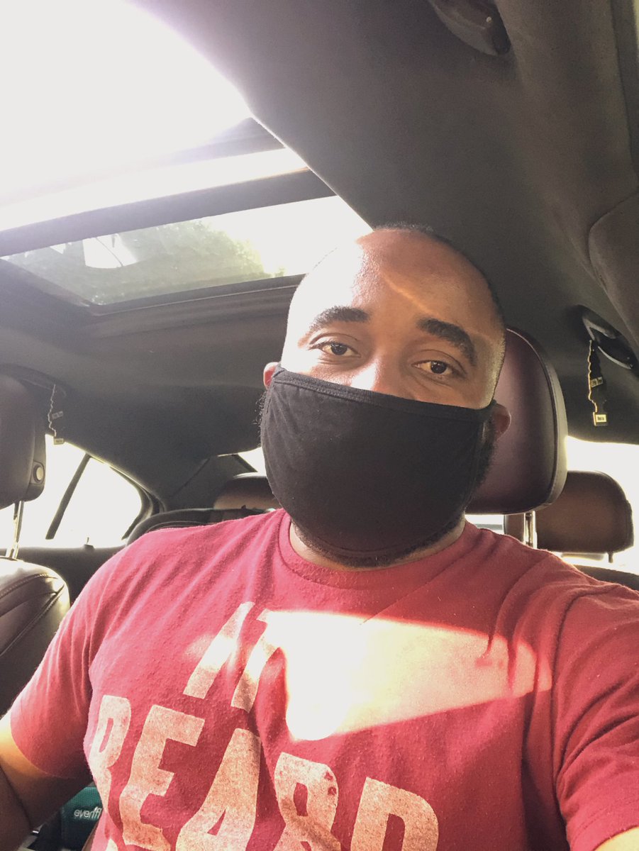 Cut me beard low so I can comfortably fit my mask   #masklife