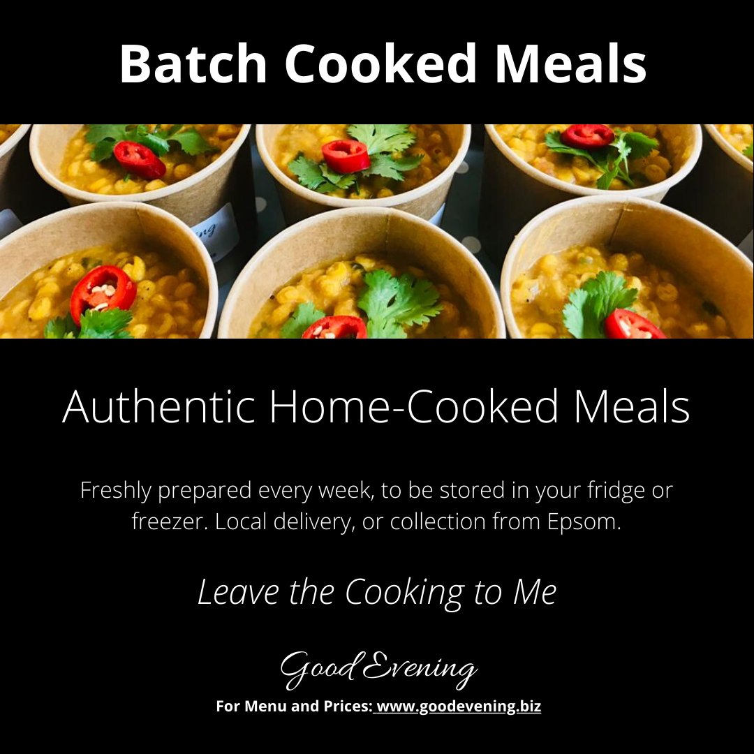 Today is the day to order your batch cooked meals for the week. Visit goodevening.biz for menus and pricing. #batchcooking #cookingforyou #epsom