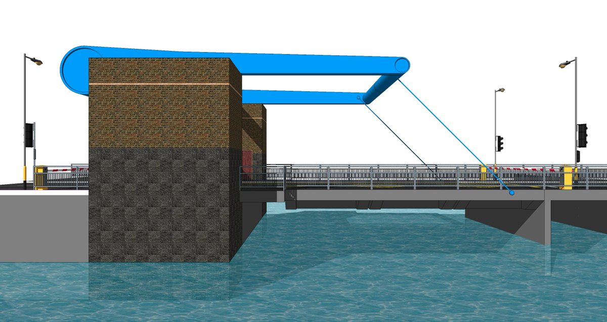 _The_Nikodimos_'s tweet photo. I made a familiar Bridge in @Sketchup #isleofman #LiftingBridge 1/2 https://t.co/LblDIxnzlJ