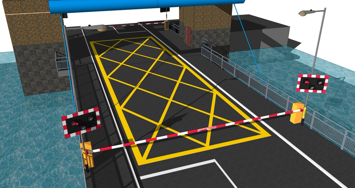 _The_Nikodimos_'s tweet photo. I made a familiar Bridge in @Sketchup #isleofman #LiftingBridge 1/2 https://t.co/LblDIxnzlJ