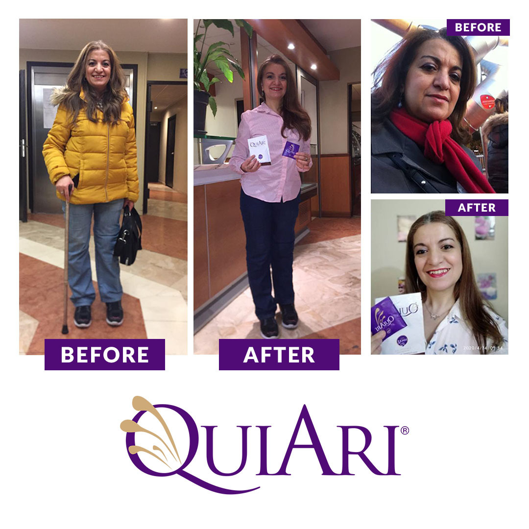 QuiAriOfficial's tweet photo. I'm Rachida Menaa & this is my #KickstartChallengeExperience. I felt the benefits right away. I slept much better and felt less general fatigue and muscle aches. I'm so much HAPPIER now. But here's the best part β I lost 6 lbs & 6 cm in my waist! You can only imagine my joy! https://t.co/2JwVFnatLt