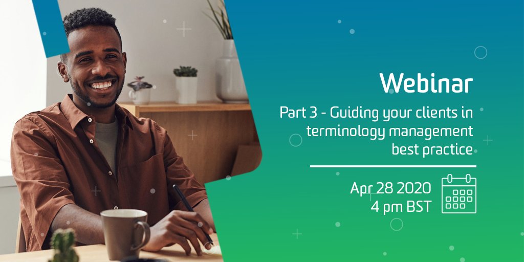 rwstrados's tweet photo. Learn how you can help & guide your clients when it comes to their own #TerminologyManagement best practice with Part 3 of our free #TerminologyTraining tomorrow afternoon: π https://t.co/erRouPQM7w
#terminology https://t.co/z1zzF5D7vK