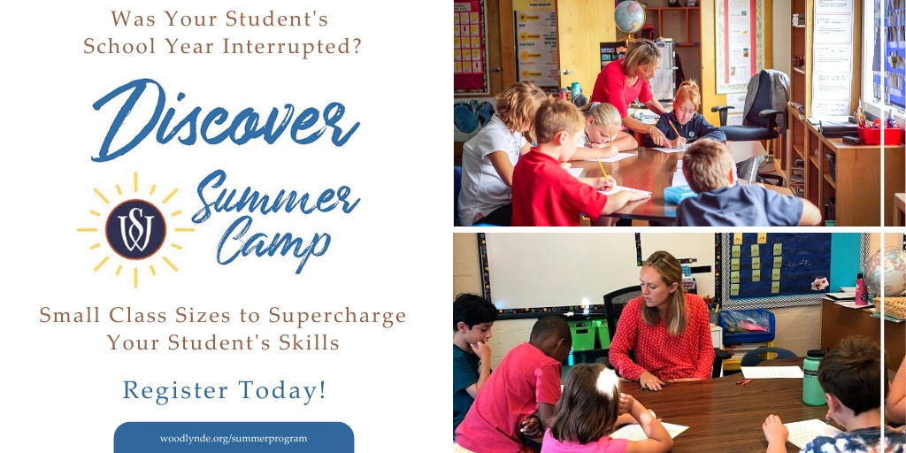 WoodlyndeSchool's tweet image. Was your student's school year interrupted? See how #summercamp can help with #smallclasssizes and individualized attention. bit.ly/WSSummerCamp #summerlearning