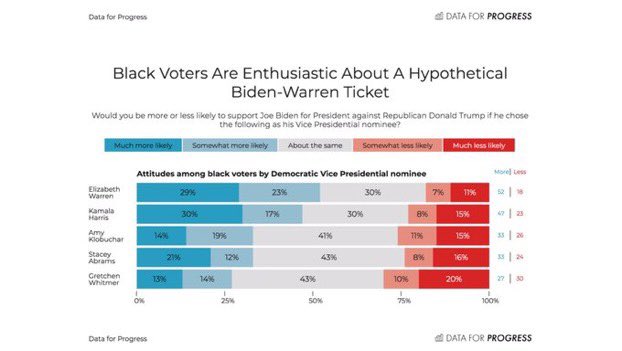 Thread: Warren polls best as VP among black voters, midwestern voters, and Democratic voters overall