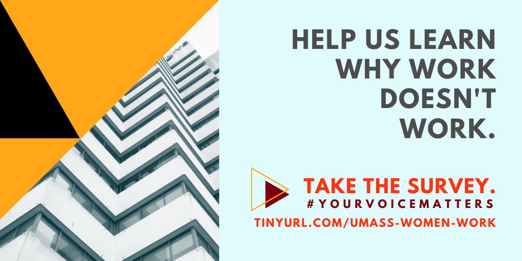 Help this survey reach the most at-risk populations in Western MA. Please retweet so that the UMass Amherst School of Public Policy can examine a better picture of women’s access and barriers to work in Western MA. Take the survey by April 30th ➡️ tinyurl.com/umass-women-wo…