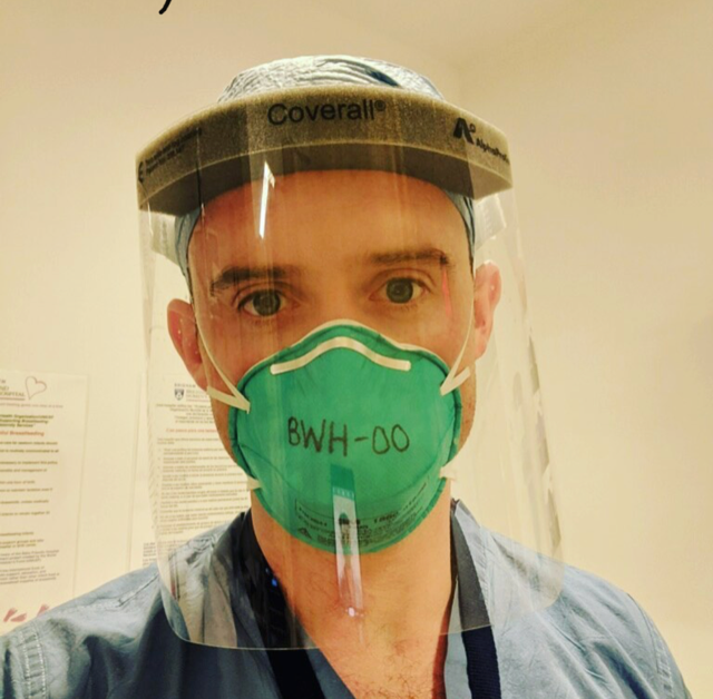 EmGraceCaldwell's tweet photo. Thanks so much @johnkrasinski and @somegoodnews for brightening our days! My husband is an ER doc at Mass General Hospital and it's his birthday tomorrow. I was wondering if you could give him a shout-out on your next show? Thank you🙏 Here he is at work (Dr. David Toomey) https://t.co/TX5DY0eLn5