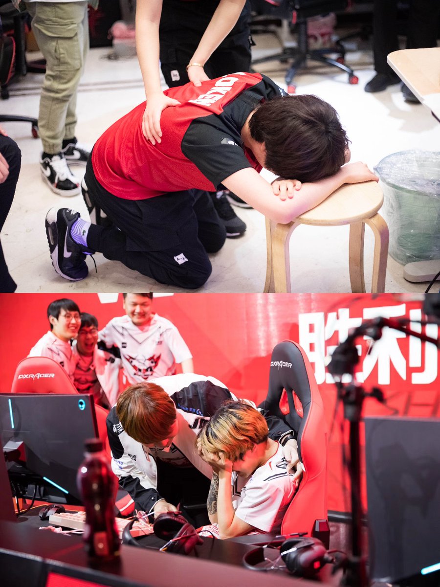 JDGaming's tweet photo. Blood, sweat, and tears. It all stays here on the rift. Thank you team for taking us to back to back LPL Spring Split finals.  Let's Go! https://t.co/pPx8MDOsaD