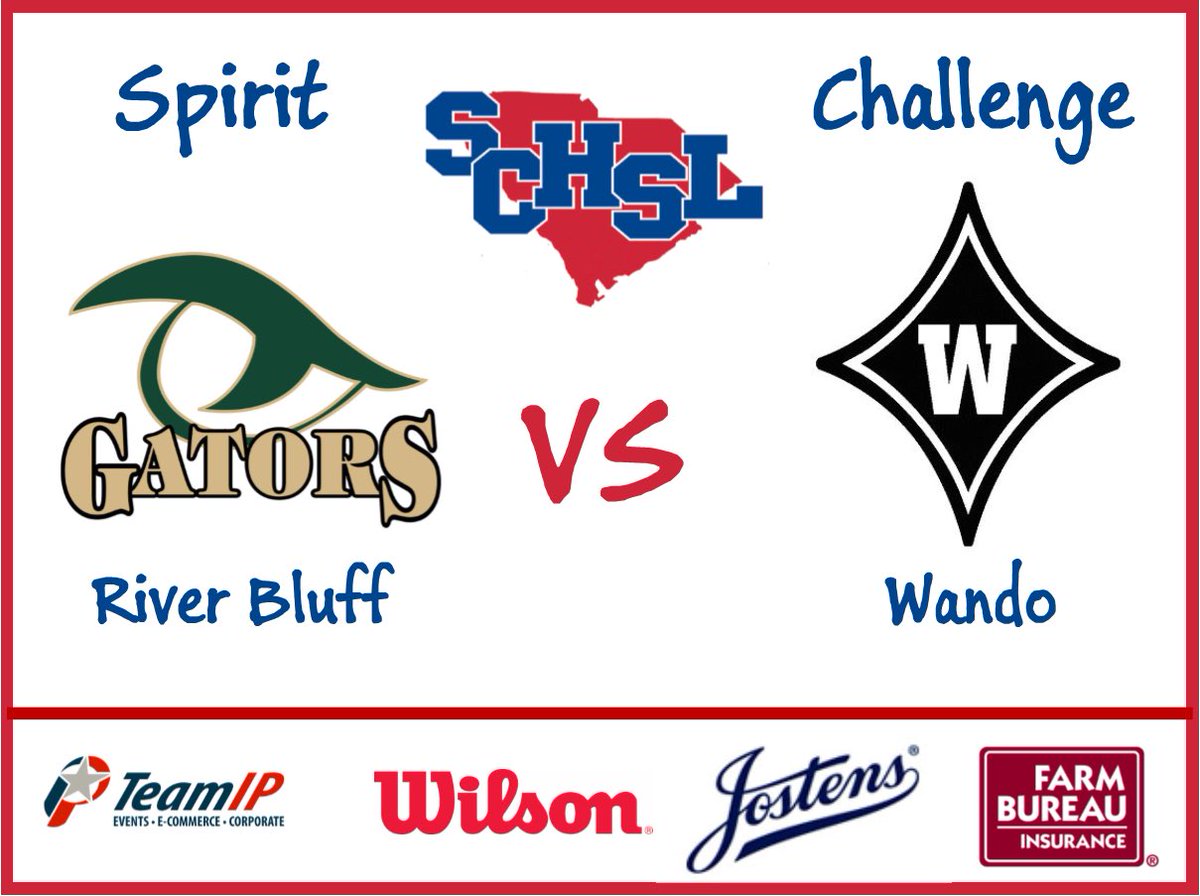 <a href="/RBHSGators/">River Bluff High School</a> vs <a href="/wandohigh/">Wando High School</a> #SCHSLSpiritChallenge  #MyReasonWhy