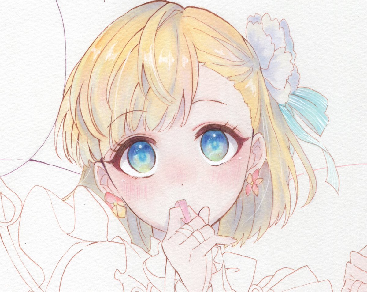 Mana ୭ ˈ V Twitter かっかわいい Honeyworks 模写