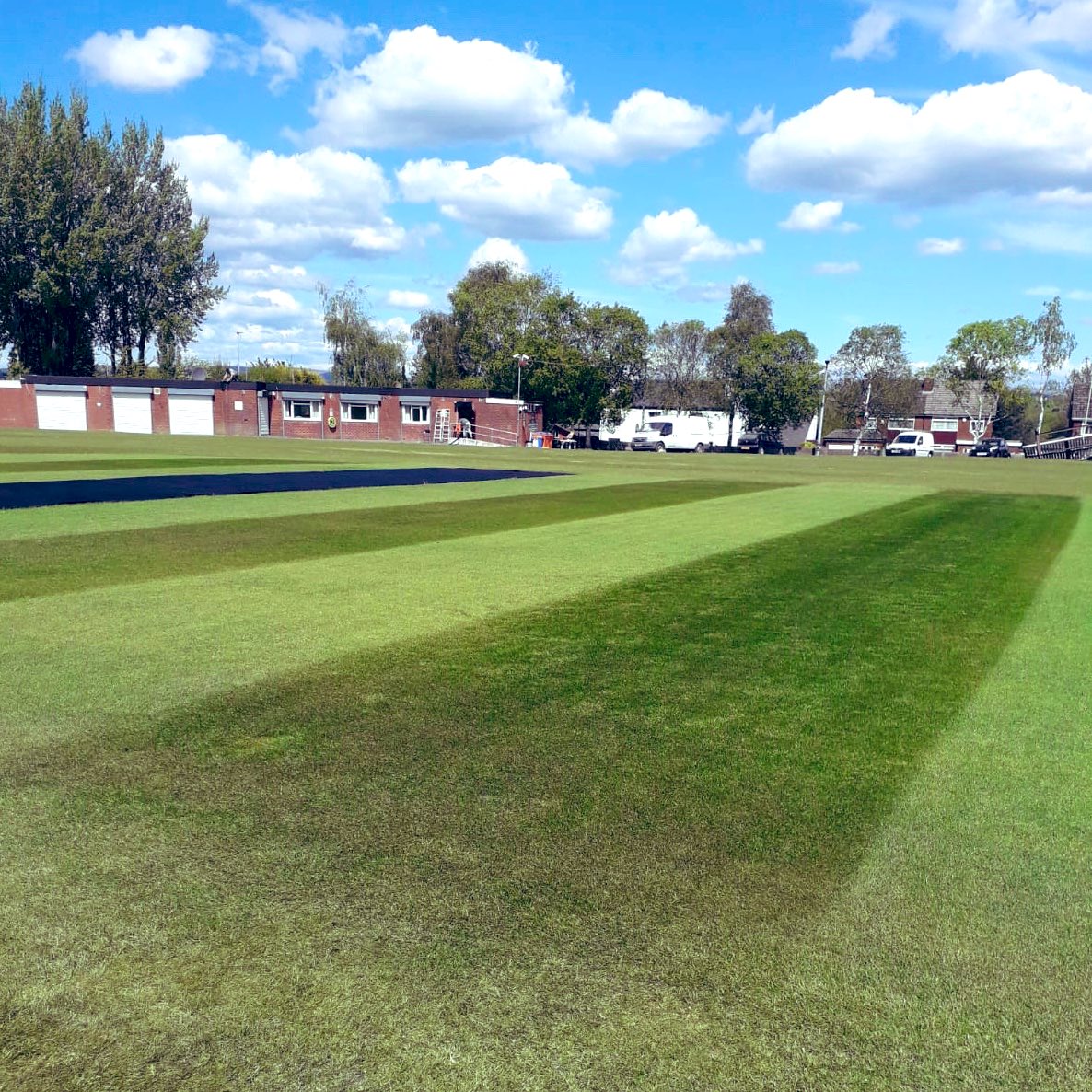 CliftonCC's tweet photo. Work on the square continues this week. Great results after recent feeding and watering and now reaping the rewards of our full dig out, laser grade and re-lay from 2018/19. #readywhenneeded https://t.co/HIAJcYGZbA