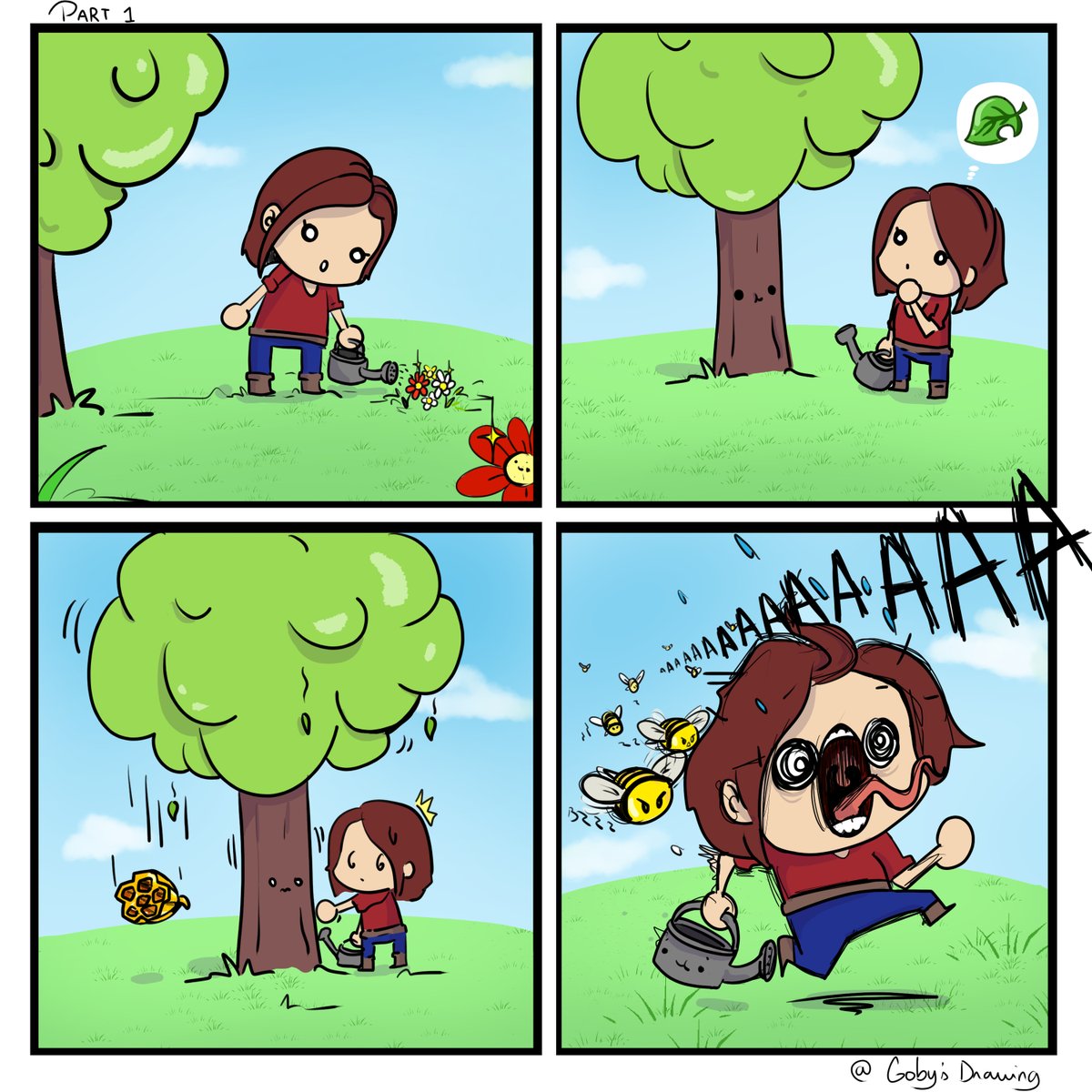 Gobys_Drawing_'s tweet photo. Ça arrive à tous ceux qui ont la flemme de sortir le filet. 

#ANCH #AnimalCrossingNewHorizon  #AnimalCrossingNewHorizions https://t.co/DuVmf1Y7EP