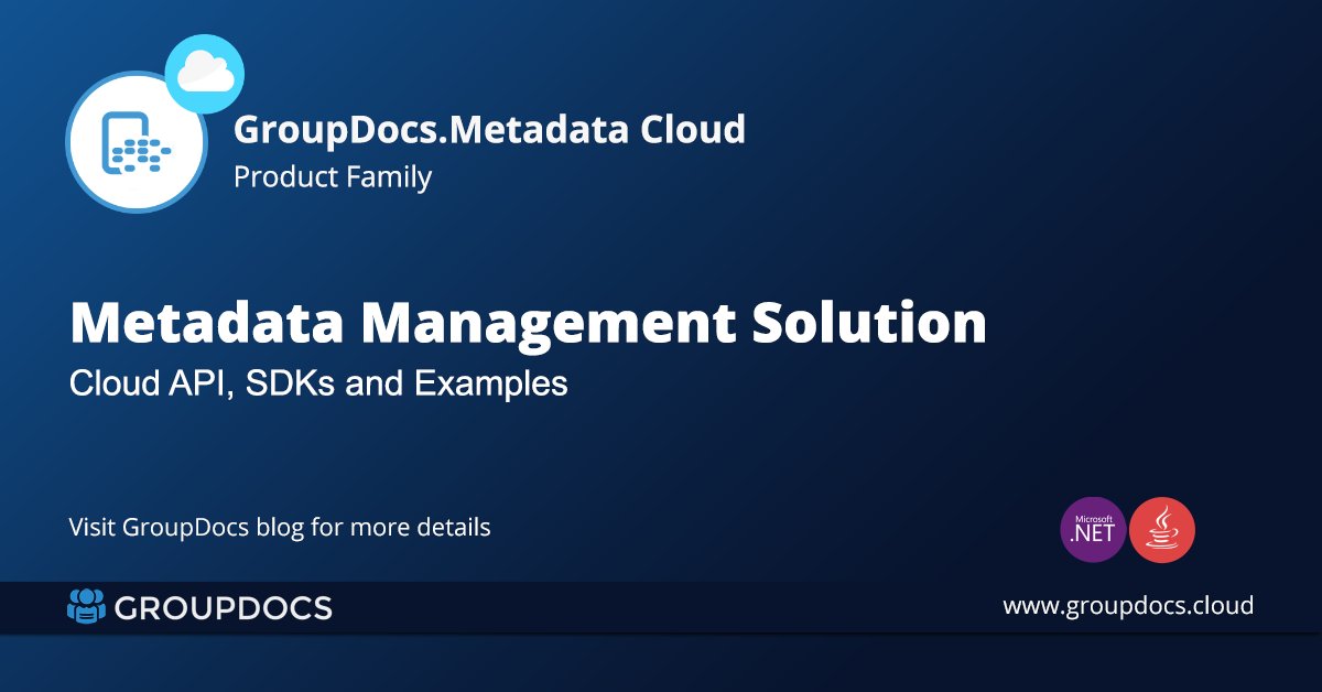 GroupDocsCloud's tweet image. GroupDocs.Metadata Management Cloud API
Add Metadata, Edit, Remove, and Modify metadata of your documents using the REST API.
Alternatively, you can use the available Cloud SDKs for .NET &amp;amp; Java.
Visit GroupDocs blog for more details.
#metadata #cloudapi
blog.groupdocs.cloud/2020/04/27/man…