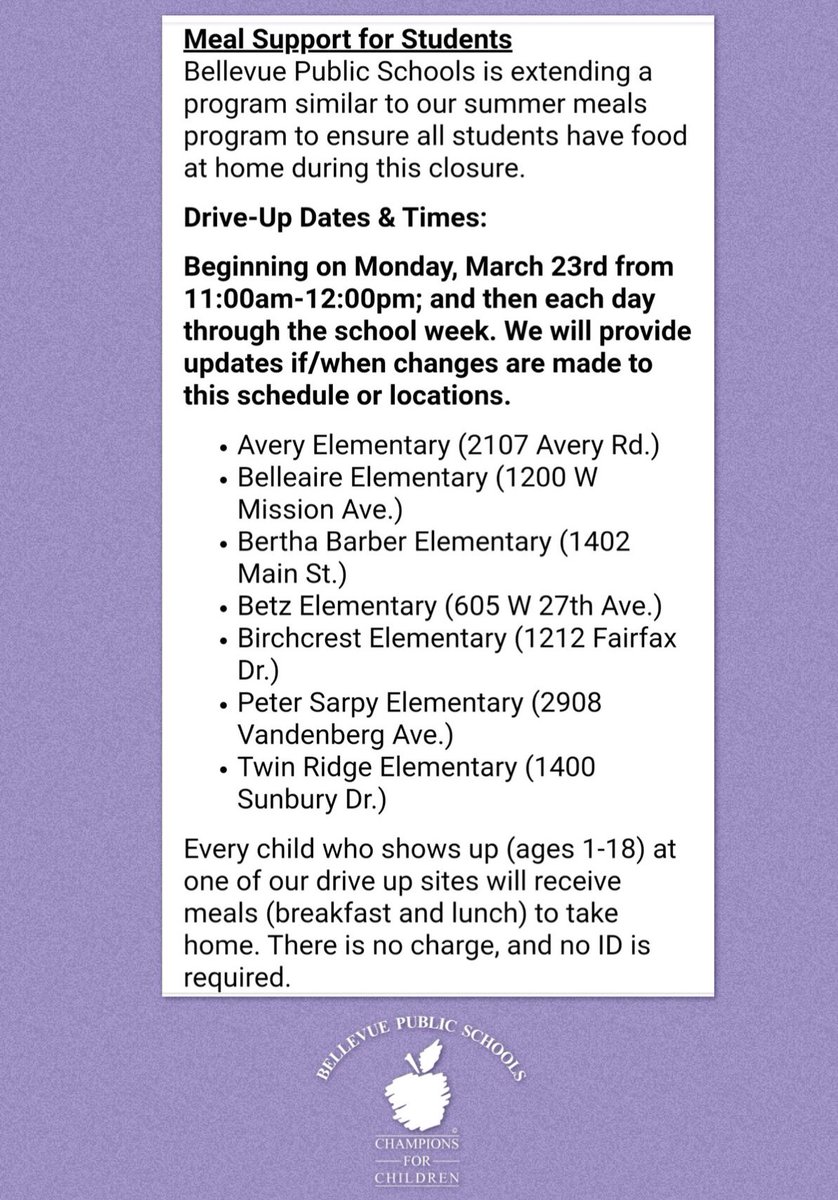 BPS Extended Closure: Student Learning Resources Week #5 &amp; Reminders

As a new week begins, hope everyone is doing well &amp; staying healthy.  

Student Learning Resources: bpse-learning.weebly.com

Latest updates here: bit.ly/2wfc1f4 
#bpsne #TeamBPS #ChampionsForChildren