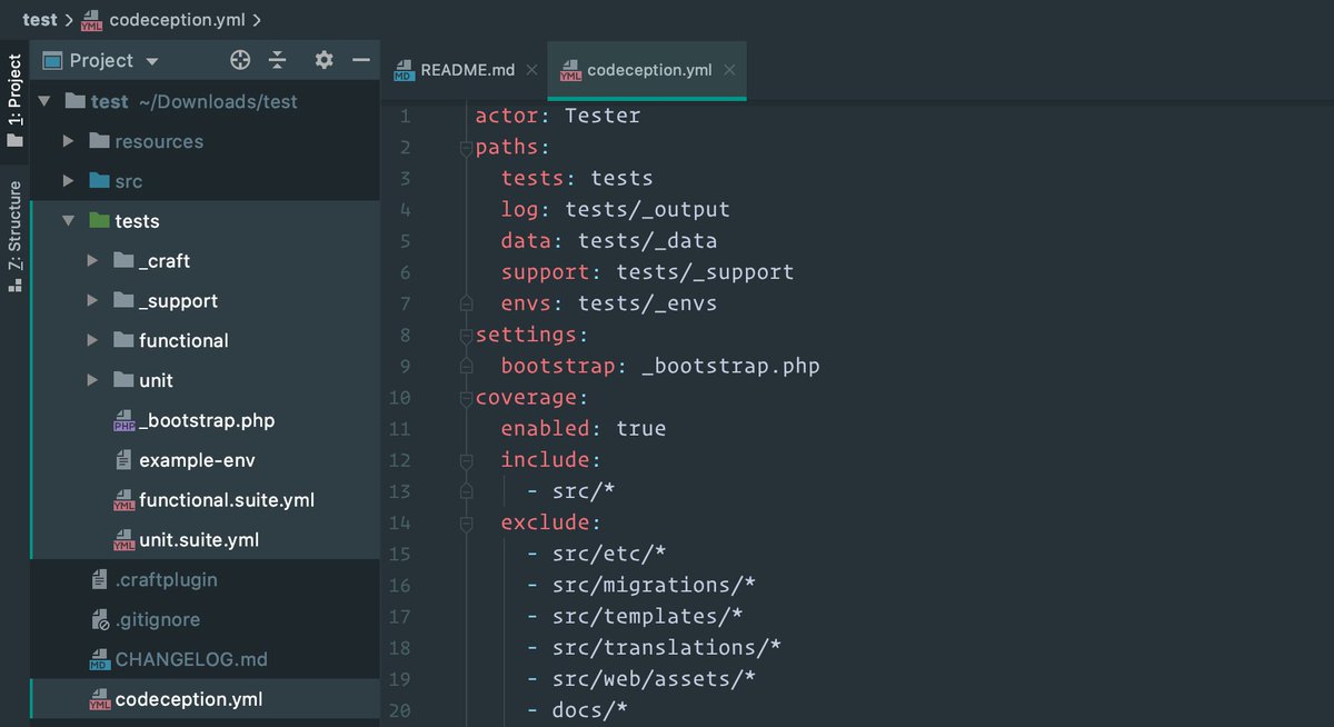 pluginfactoryio's tweet photo. 🎉 Updated to 1.6.0 🔌 Added support for @codeception tests for Craft CMS 3 plugins!

Thanks to Giel, now you can generate @CraftCMS plugins with testing scaffolding &amp; examples to help make them bulletproof https://t.co/KTWCSrTwoW #craftcms #craftplugin https://t.co/pqEvh31gY8