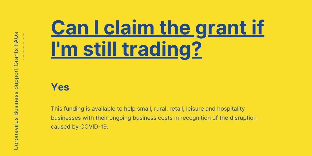 #Coronavirus #BusinessGrants FAQ7: Can you claim the grant if your business is still trading? Yes, you can. All eligible businesses are allowed to claim the funding as they are still likely to be affected by COVID-19.
#MidDevon #BizHour #BizTips