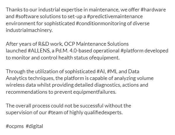 OCP Maintenance Solutions tweet media