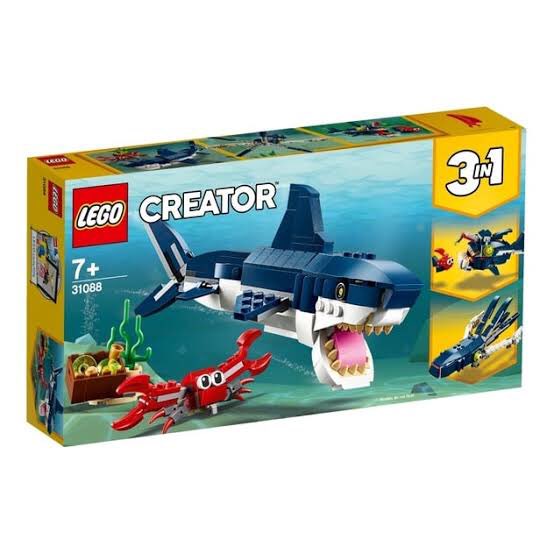 LEGOクリエイターの「31088 深海生物」を組み替えてレゴのロボットにし