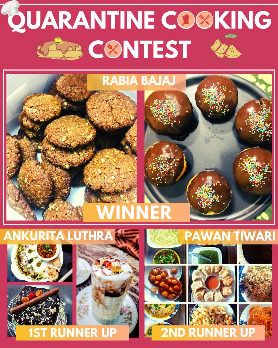 signity's tweet photo. To make work from home more fun for Signitians, we took a #QuarantineCookingChallenge & asked them to show off their culinary skills! And as expected, the participation was spectacular! Just a step trying to safely get through #Quarantine! #Stayhomestaysafe everyone! https://t.co/9gH6u9WvfR