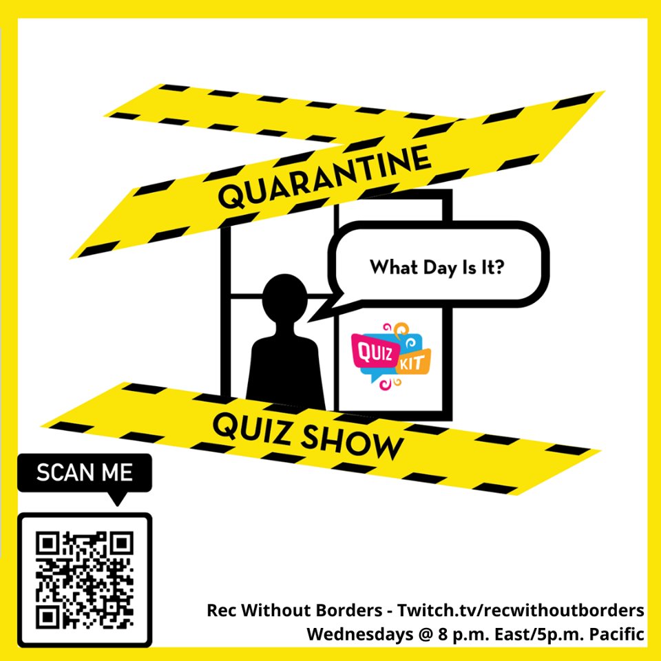 recwithoutbord1's tweet photo. WEEK 5 IS HERE!
Is this ever going to end?? The quarantine, we mean... not the trivia.
Oh, by the way, we are extending our show indefinitely as well! Keep tuning in each Wednesday, 8:00pm EST! https://t.co/TWzwY7S18c