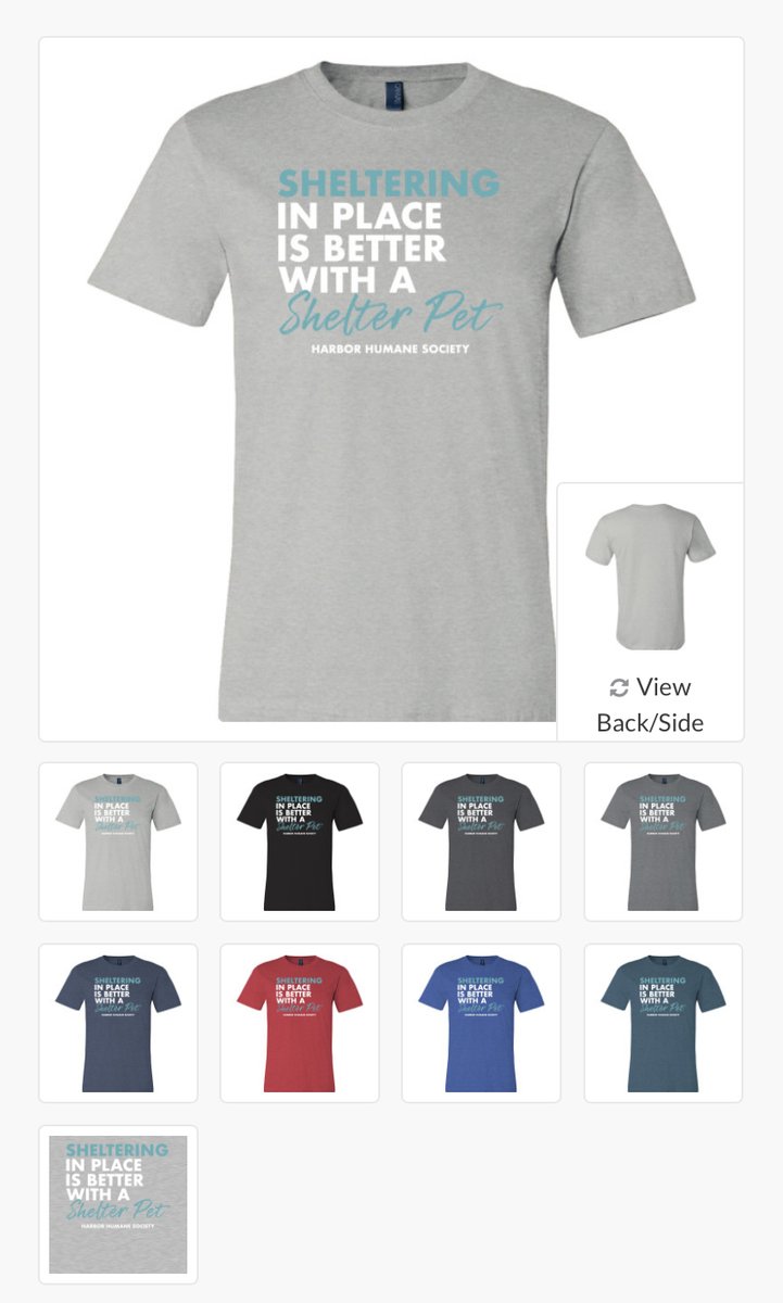 3 DAYS LEFT! Are you #shelteringinplace with your fav shelter pet? You probably need a tee that says so! Proceeds benefiting Harbor's mission:
goodink.com/harborhumane