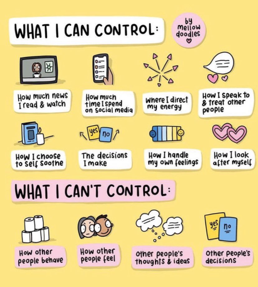 I don’t know about you but it’s getting harder and harder to feel like I have no control over what is happening (control freak alert). I’m reminded this morning just how much I am in control of. Have a great week WH. Take control!