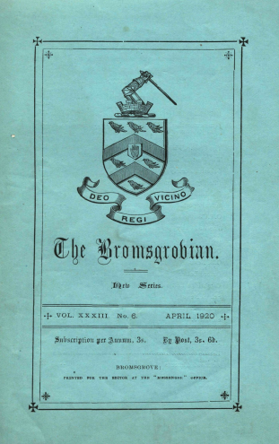 NThorpeBS's tweet photo. @OldBromsgrovian and @BromsSchool community can use their School login to have access to all The Bromsgrovian Magazines from 1881! Researchers can email for access #ArchiveHack #DigitalPreservation #Archive30 https://t.co/88cmjmMCRA