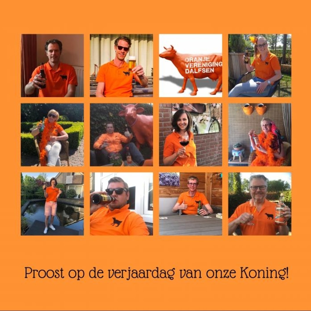 Proost op onze Koning! #bier #wijn #koningsdag #gezelligheid #koe #koningwillemalexander #4uur