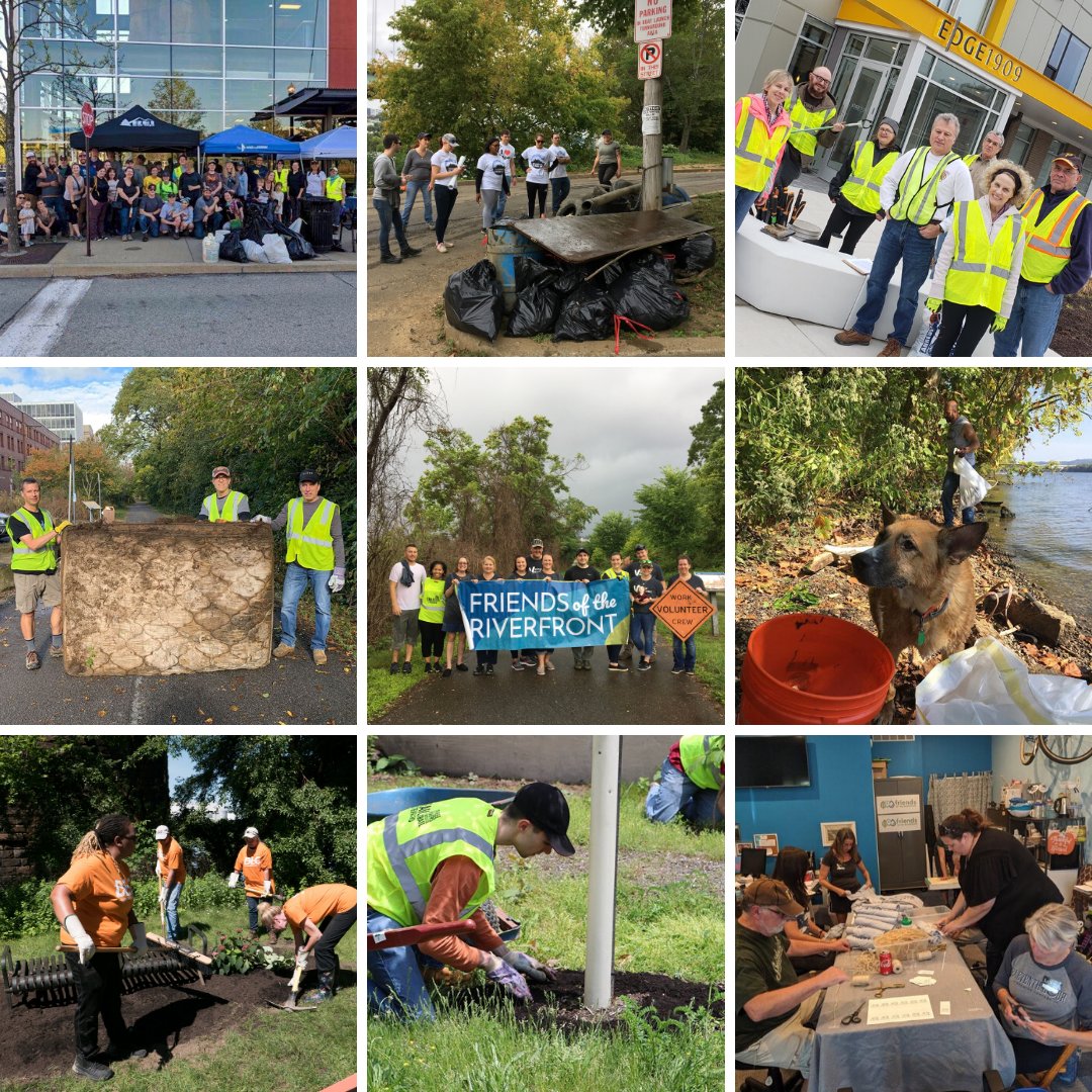 FriendsRvrFront's tweet photo. April is National #VolunteerAppreciation Month, when we celebrate the awesome work #volunteers do all year long! 🤩
While we cannot host our usual #Stewardship events on the #ThreeRiversHeritageTrail right now, we are so #thankful for the folks who join us year-round ❤️ https://t.co/oo5GvqwFJy