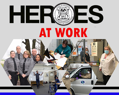MichiganDOC's tweet photo. Heroes At Work signs recognizing our incredible Correctional Facility staff and Field Administration employees are making their way across Michigan. Thank you Michigan State Industries. And thank you #TeamMDOC! #MondayMotivation #DoingMiPart https://t.co/Rrgqi02xZB