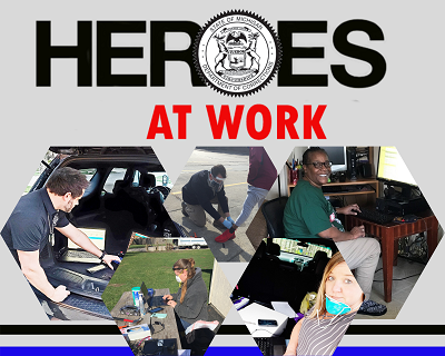 MichiganDOC's tweet photo. Heroes At Work signs recognizing our incredible Correctional Facility staff and Field Administration employees are making their way across Michigan. Thank you Michigan State Industries. And thank you #TeamMDOC! #MondayMotivation #DoingMiPart https://t.co/Rrgqi02xZB
