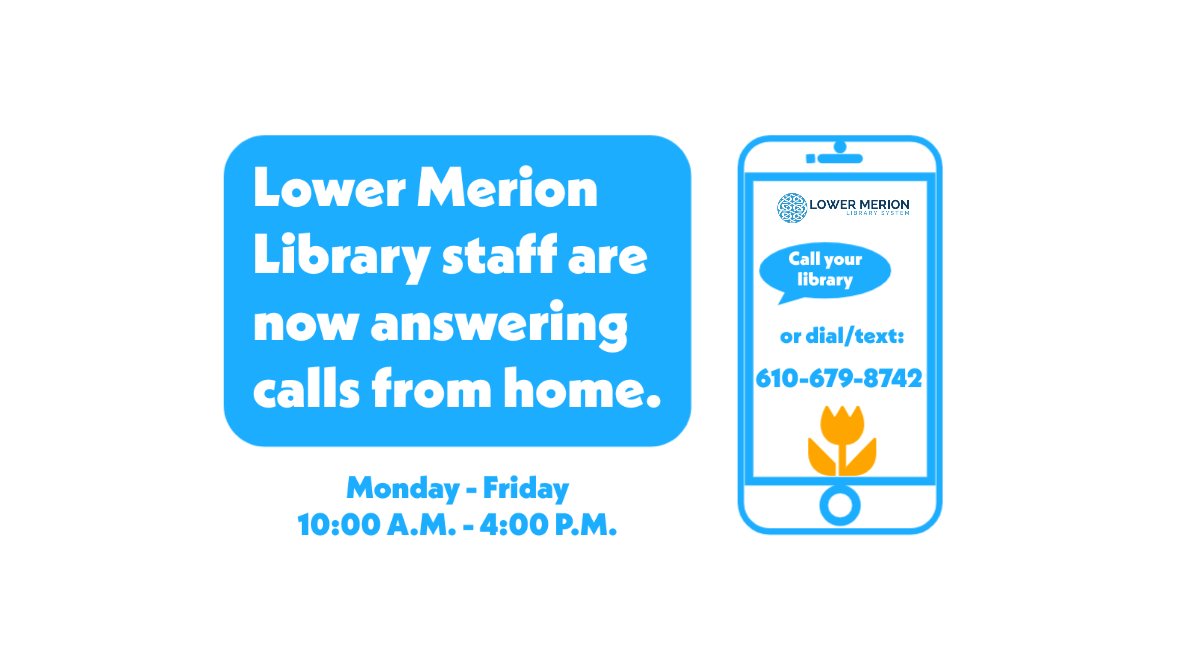 If you have questions about your account, want to explore a topic more deeply, or just about anything else — we're here for you! Monday through Friday, 10 - 4. 
Outside of office hours, leave us a message and we'll be in touch. 

Call your home library, or dial/text 610-679-8742