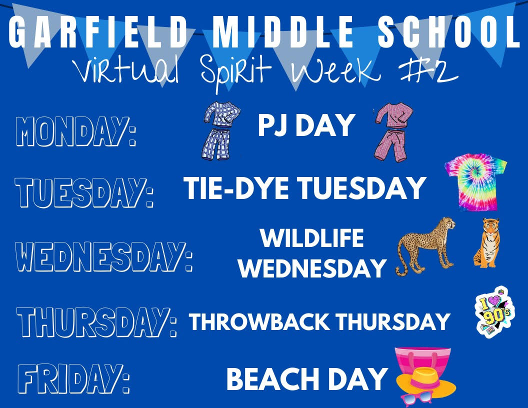 What better way to start week 5 of distance learning than another spirit week! Tag #yeahimagriffin and #bigblueonthemove