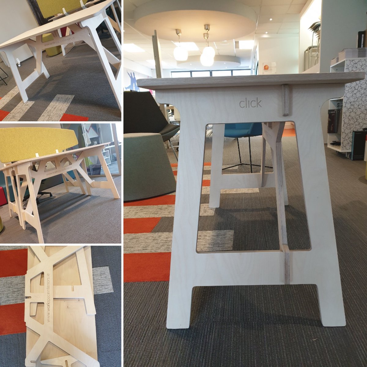 workspaceint's tweet image. Our "click" is very easy to put together and is ideal for home desk. No screws, No bolts, no hassle, just click!