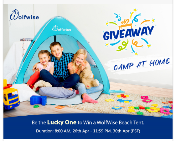 pamelamaynard's tweet photo. #ad Do you wanna feel the fun of "camping" with your kids in the living room while you're all enduring these difficult times? You Can! Be ONE of TEN lucky winners to #win a
@WolfwiseGO beach tent! #stayhome
Enter the Camp at Home #wolfwise #giveaway: https://t.co/gKePzrnnxo https://t.co/guwAHSy1OO