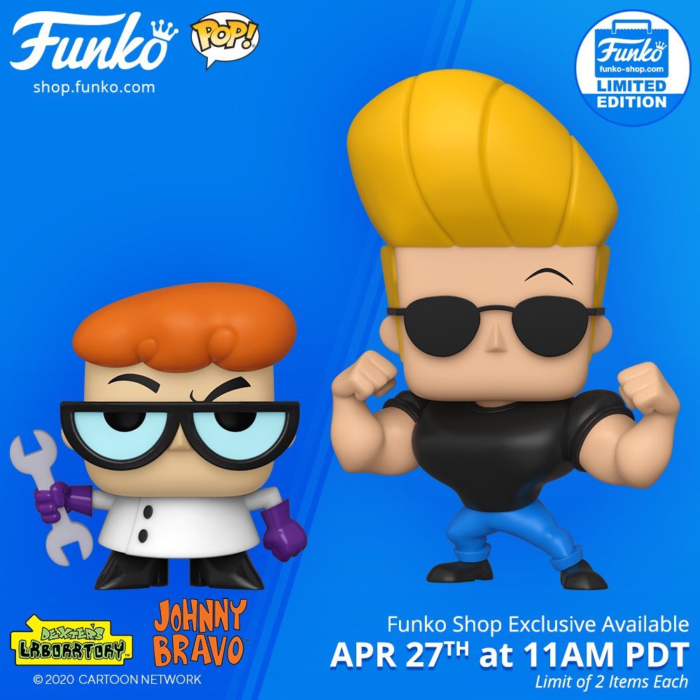 FunkoPopHunters's tweet photo. Funko Shop Exclusive Items: Pop! Animation - Dexter's Laboratory and Pop! Animation - Johnny Bravo https://t.co/li0IDXJiY6