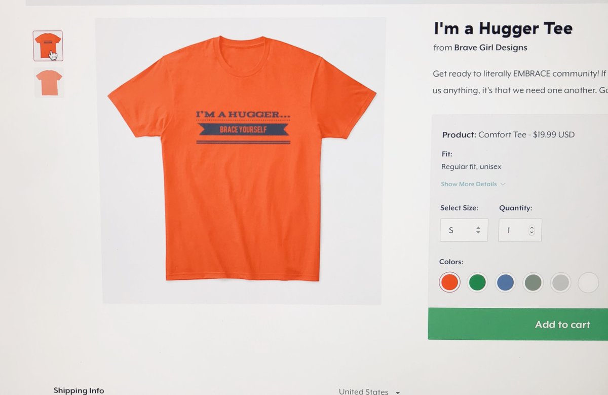 I was half-way joking about making this t-shirt, and then I did.  Already sold a few - all proceeds go to a women's christian ministry. Thanks.  #postpandemic #socialundistancing #huggersunite #missmypeople

teespring.com/i-m-a-hugger-t…