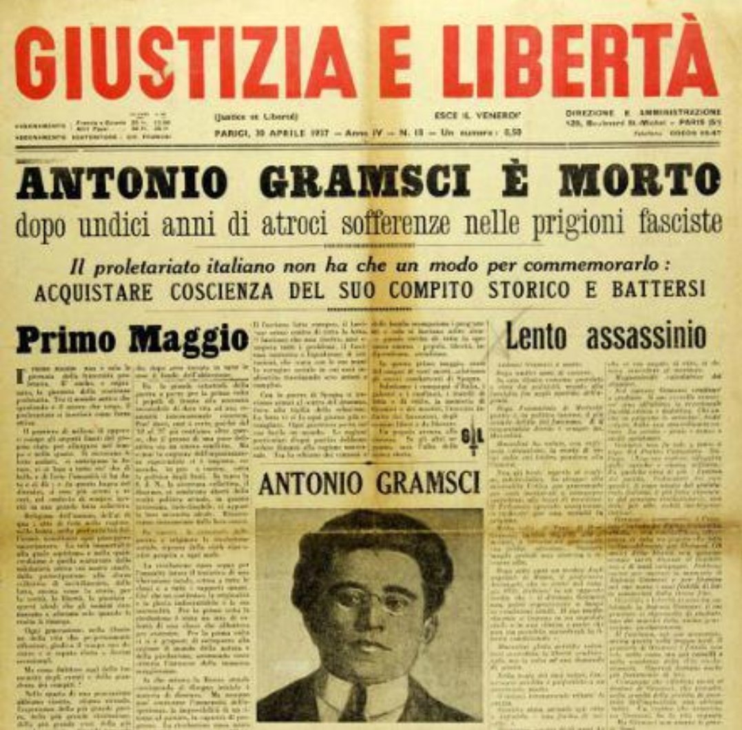 luciirov's tweet photo. «L'illusione è la gramigna più tenace della coscienza collettiva; la storia insegna, ma non ha scolari».

27 aprile 1937 moriva Antonio Gramsci https://t.co/IxACyckgJ3