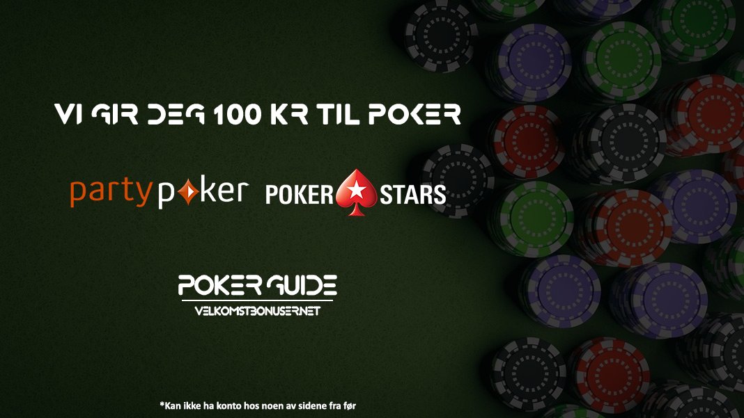 PokerGuideNO's tweet image. Har du lyst til å prøve nett-poker? 😃

Om du ikke har konto hos PokerStars og/eller PartyPoker så får du nå 100 kr av oss til å prøve disse sidene GRATIS 🔥

TRYKK ♥️ eller send oss en DM ✉️