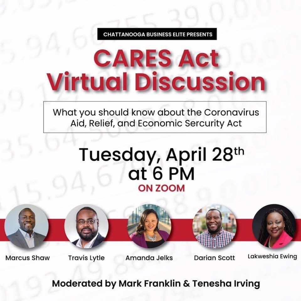 💥ATTENTION BUSINES OWNERS💥

To provide insight and answer questions about the financial implications of the current economic climate, <a href="/ChattBusElite/">Chattanooga Business Elite</a> has a virtual panel tomorrow (4/28). 

Hosted by:
Chattanooga Business Elite

facebook.com/events/s/virtu…