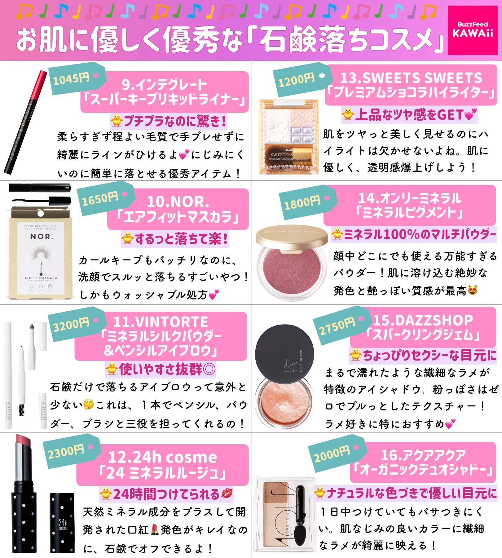 Buzzfeed Kawaii Twitterren メイクをしている時間が短い日は お肌に負担の少ないアイテムを使いたい お肌に優しく優秀な 石鹸落ちコスメ をまとめました これでフルメイクできちゃうよー