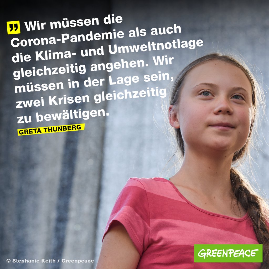 Heute und morgen treffen sich rund 30 Staaten beim Petersberger Klimadialog #PCD11 Die Politik muss der Erderhitzung genauso entschlossen entgegentreten wie der #Coronapandemie. Deshalb erwarten wir, dass alle Konjunkturhilfen konsequent den #Klimaschutz stärken!