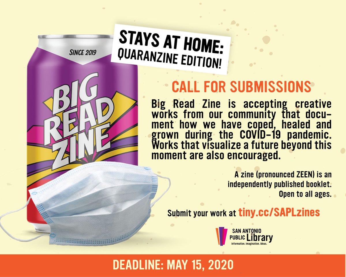 xilin_drina's tweet photo. This year's Big Read Zine will showcase creative works from our community that document how we have coped, healed and grown during the COVID-19 pandemic. Works that visualize a future beyond this moment are also encouraged. Submit at https://t.co/J5oMDP19Bw -- @mysapl https://t.co/lmwIAG1mZd