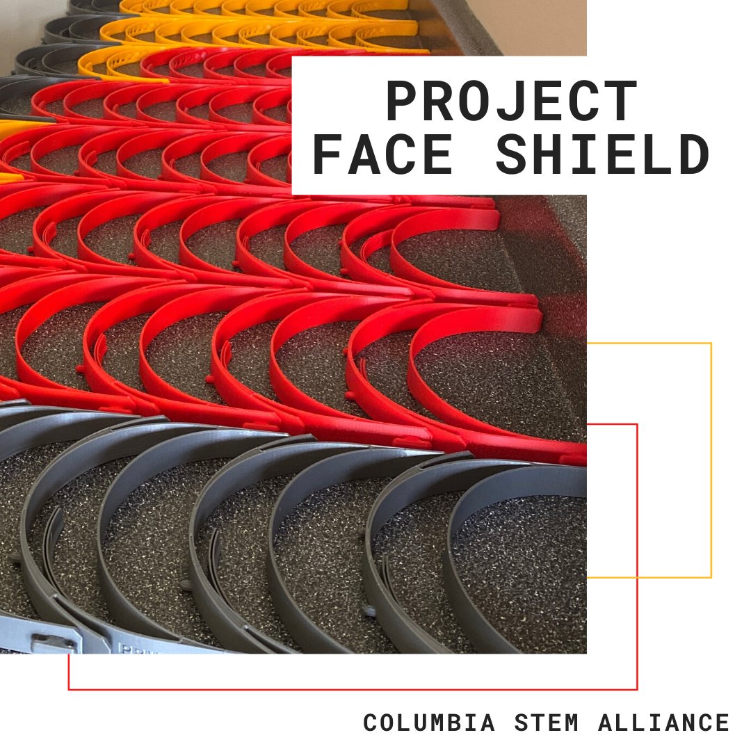 Help us raise $5,000 for Project Face Shield. We need to make 12,000 face shields for the people on the frontlines. Go to comofaceshield.com to donate. 

#ColumbiaSTEMAlliance #ProjectFaceShield #CoMoFaceShield