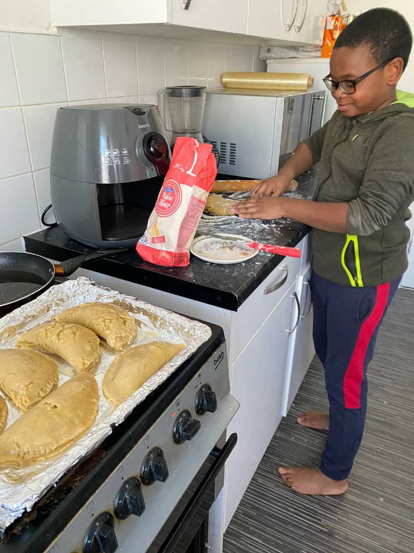 2805Fadeel's tweet photo. #homelearning Fadeel is in the kitchen making meat pie and he is so happy and very excited! https://t.co/4Y2H5LZNGs