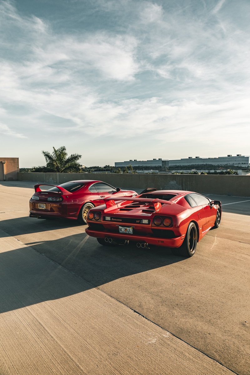 Both from 1995. Same age as me. Posting later today on iG. RHD Supra, Diablo VT.