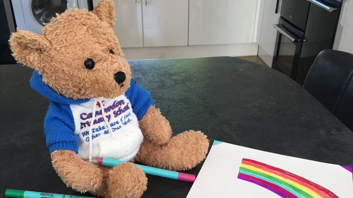 Cooper is making a rainbow for all our NHS heroes and key workers.  We would love to see yours.