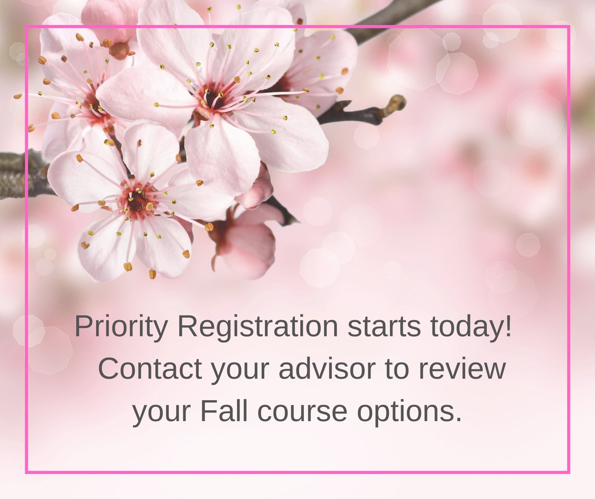fduMetroAAC's tweet photo. Priority Registration begins today!  Contact your Advisor today to review your Fall courses. https://t.co/kFCZfPHQ8B