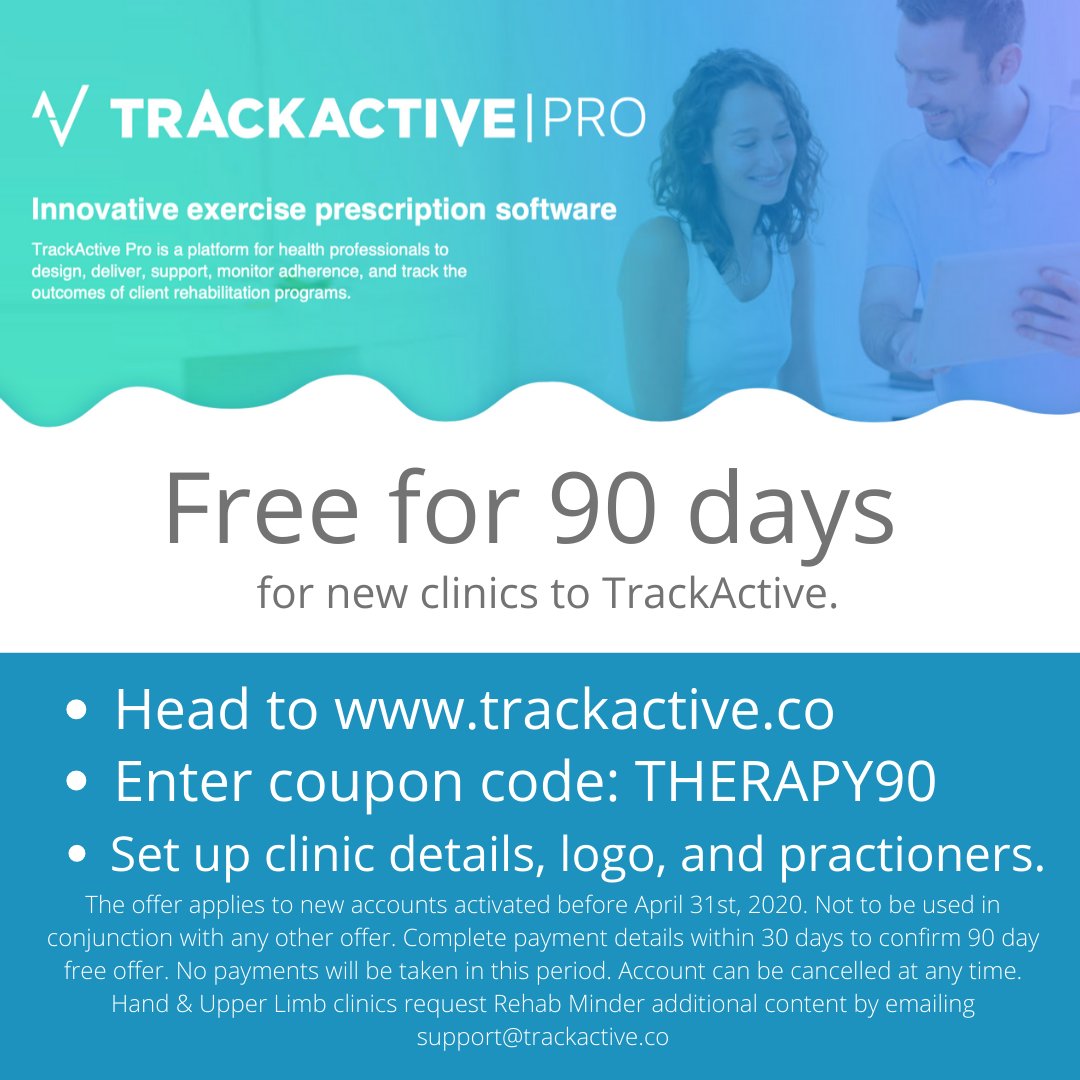 Rehab Minder H&UL available on TrackActive Pro tweet media