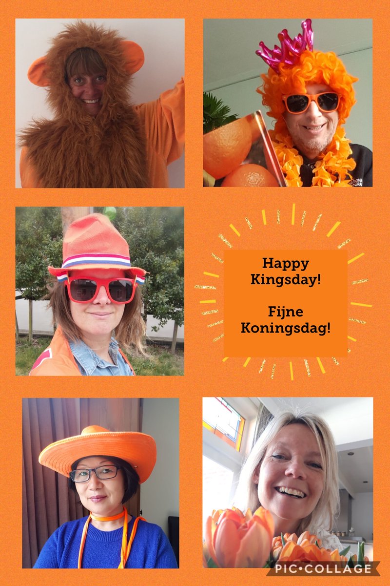 BSNJSV's tweet image. Gezellige Woningsdag!!!! Hoera....hoera....hoera!!!
Happy King’s day! 
The Student Supervisors at JSV showing their best orange outfits.
#BSNJSV #BSNwoningsdag2020