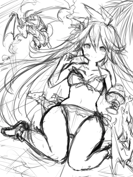 明日VSゾーイ実装だから過去に描いたゾーイ詰め合わせだよ～☺️最近から数年前まで塗り方バラバラっすな #グラブル 